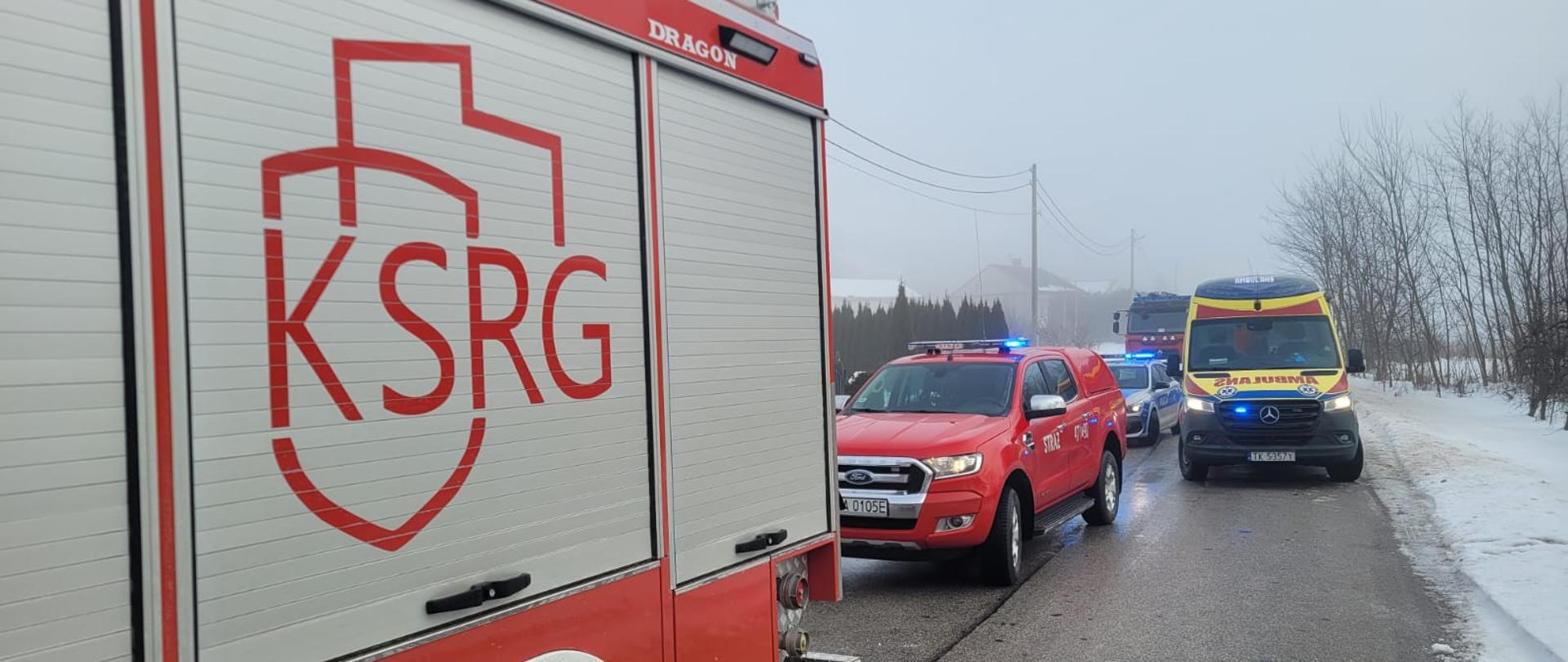 Wypadek drogowy w miejscowości Chobrzany