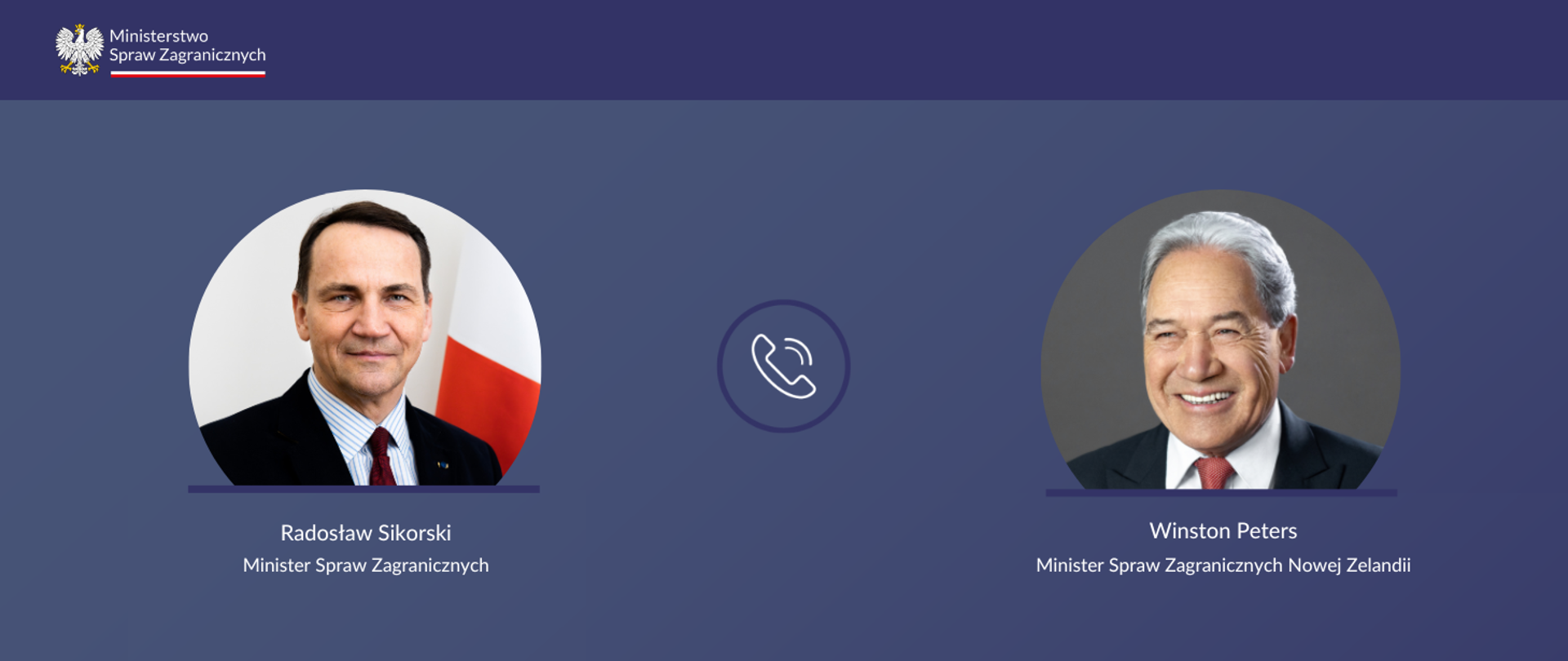 Minister Radosław Sikorski rozmawiał z szefem dyplomacji Nowej Zelandii Winstonem Petersem