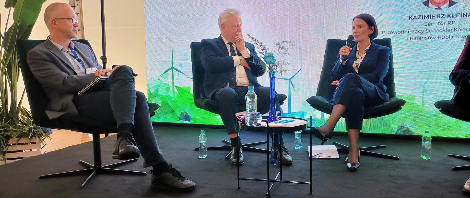 Prezes zarządu Narodowego Funduszu Ochrony Środowiska i Gospodarki Wodnej Dorota Zawadzka-Stępniak podczas udziału w konferencji PSEW2025 w Świnoujściu.