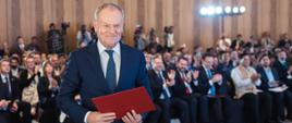 Premier Donald Tusk podczas Polsko-Indyjskiego Forum Biznesowego