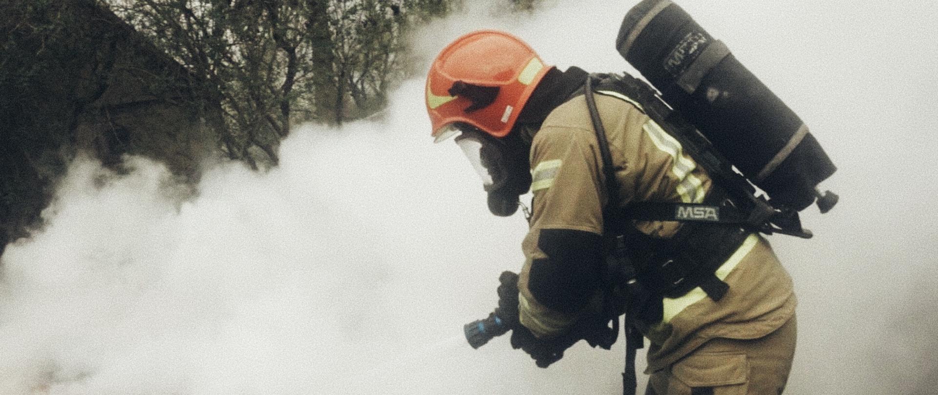 Pożar samochodu w Ostrowcu Św.