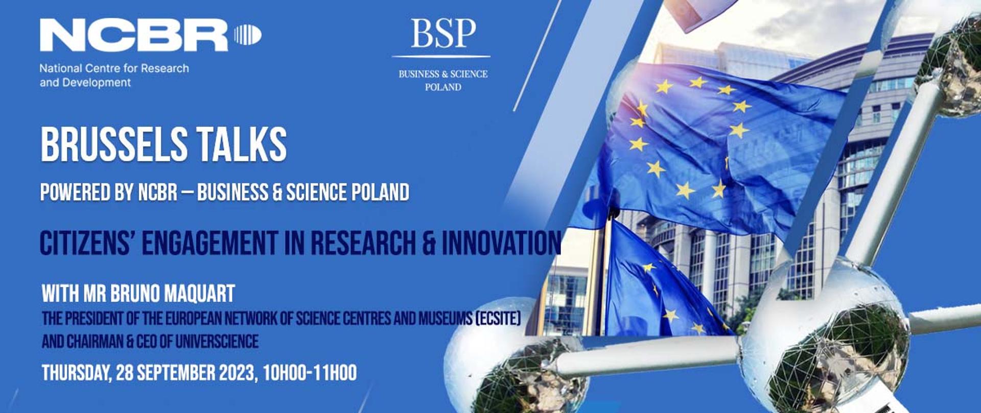 Brussels Talks_28.09.2023_Citizens engagement in R&I