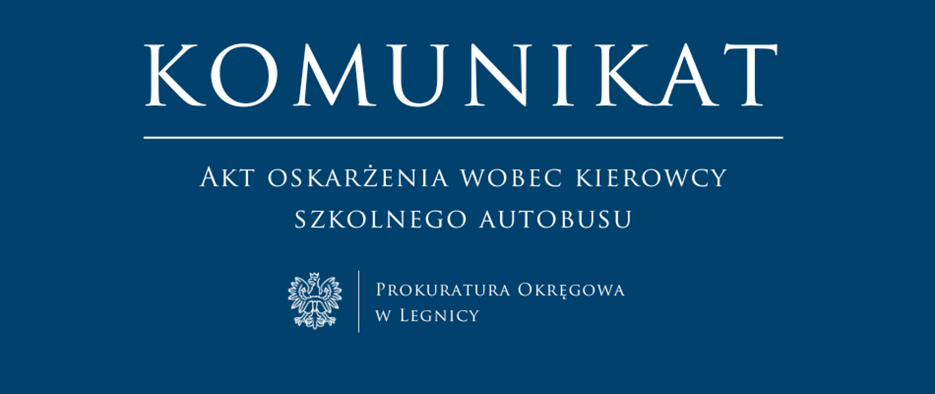 Akt oskarżenia wobec kierowcy szkolnego autobusu