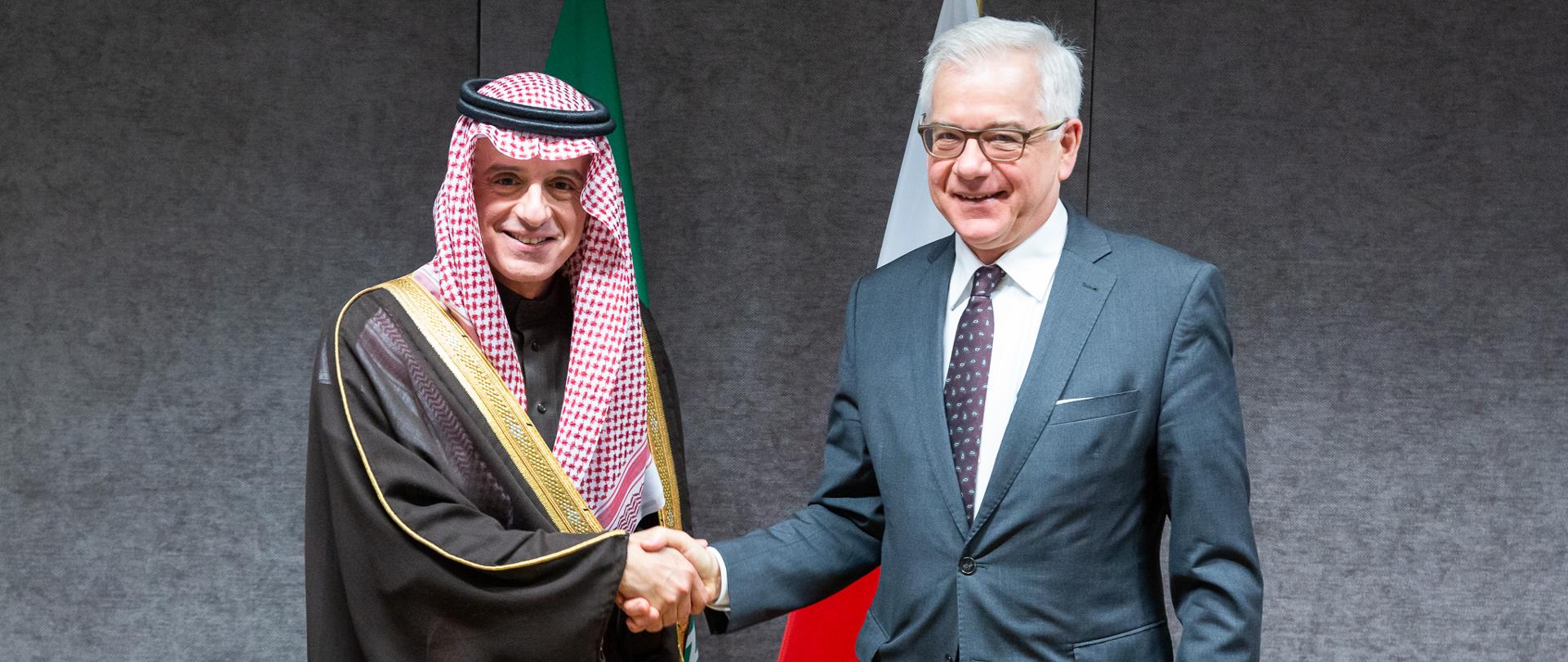 Minister Jacek Czaputowicz na spotkaniu ministerialnym Unii Europejskiej i Ligi Państw Arabskich