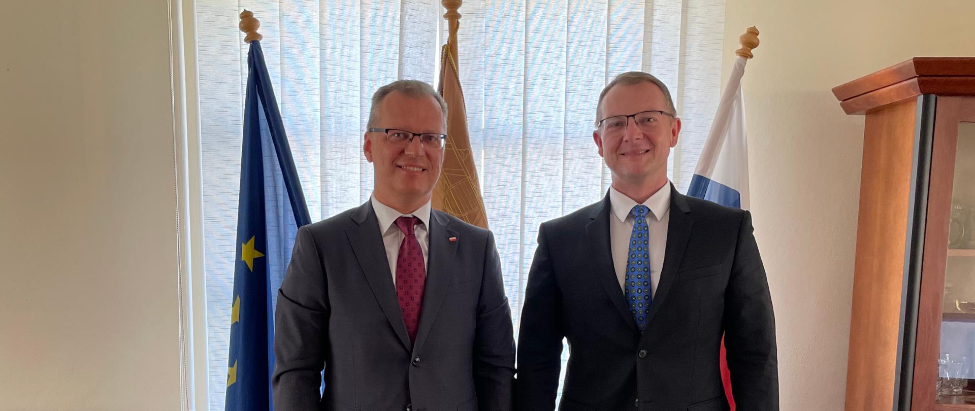 Spotkanie ambasadora z rektorem Uniwersytetu Matej Bela w Bańskiej Bystrzycy 