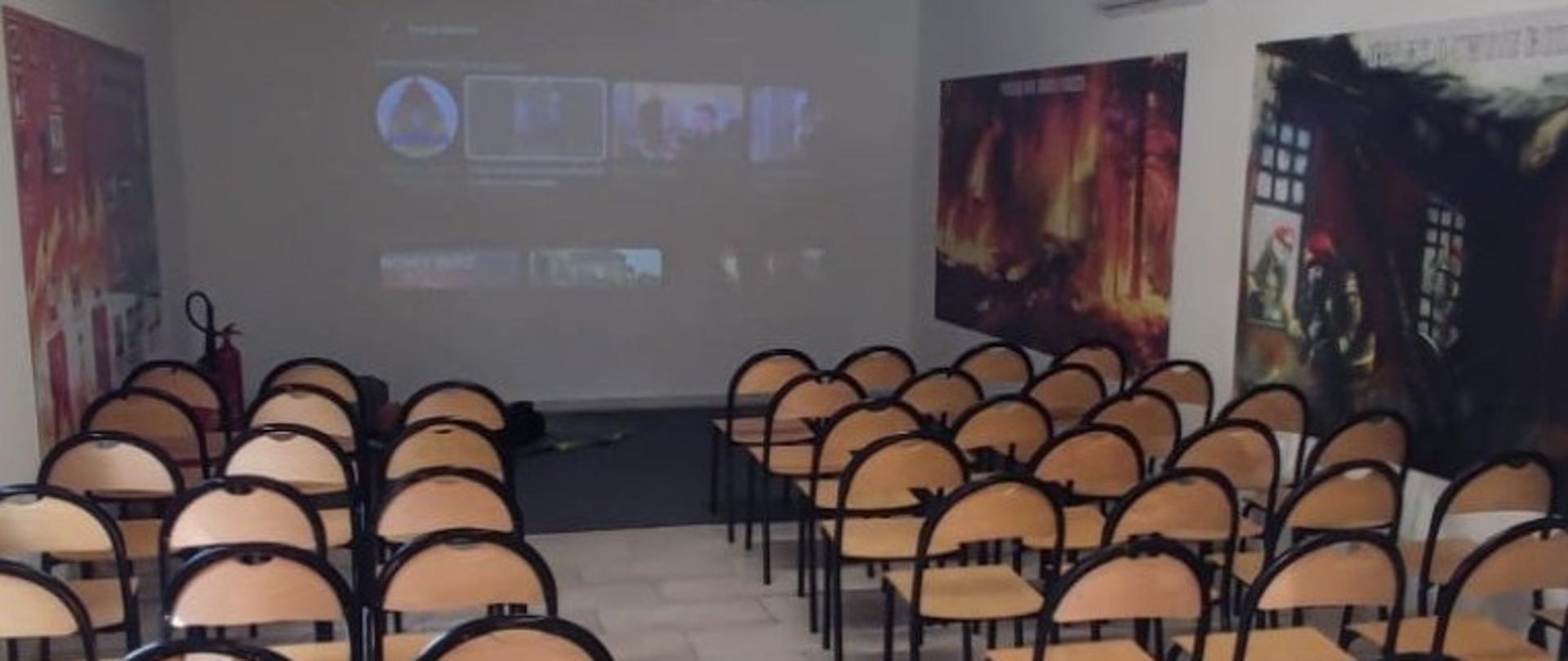 Sala edukacyjna przy Komendzie Powiatowej PSP w Oleśnicy: