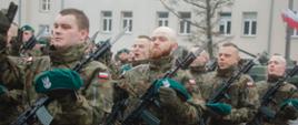 Uroczysta przysięga żołnierzy zasadniczej dobrowolnej służby wojskowej