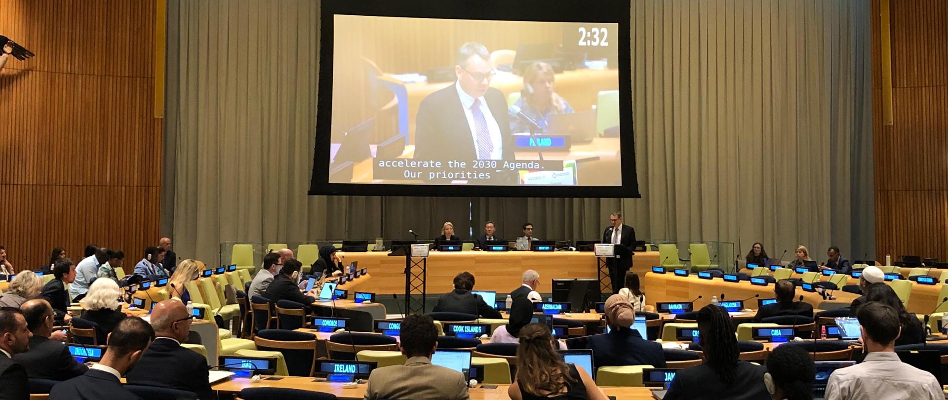 Poland's speech during the ministerial debate of the High-Level Political Forum on Sustainable Development (HLPF) on July 16, 2024.