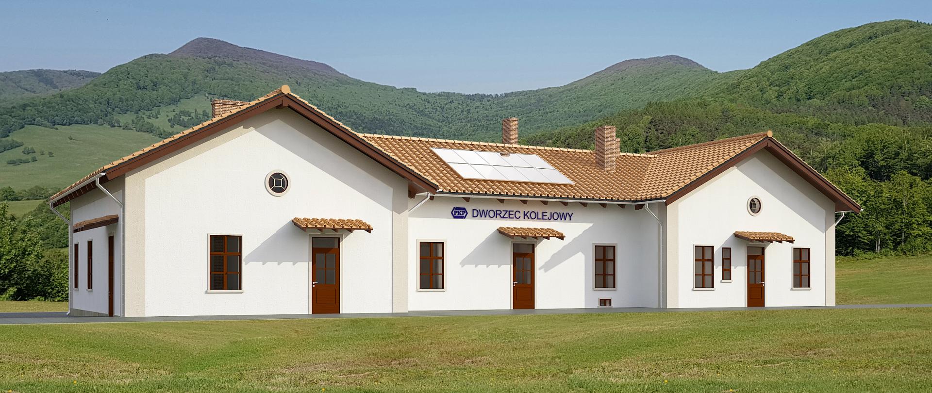 Wizualizacja - dworzec w Rytrze