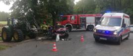 Zderzenie samochodu osobowego z ciągnikiem rolniczym - 3