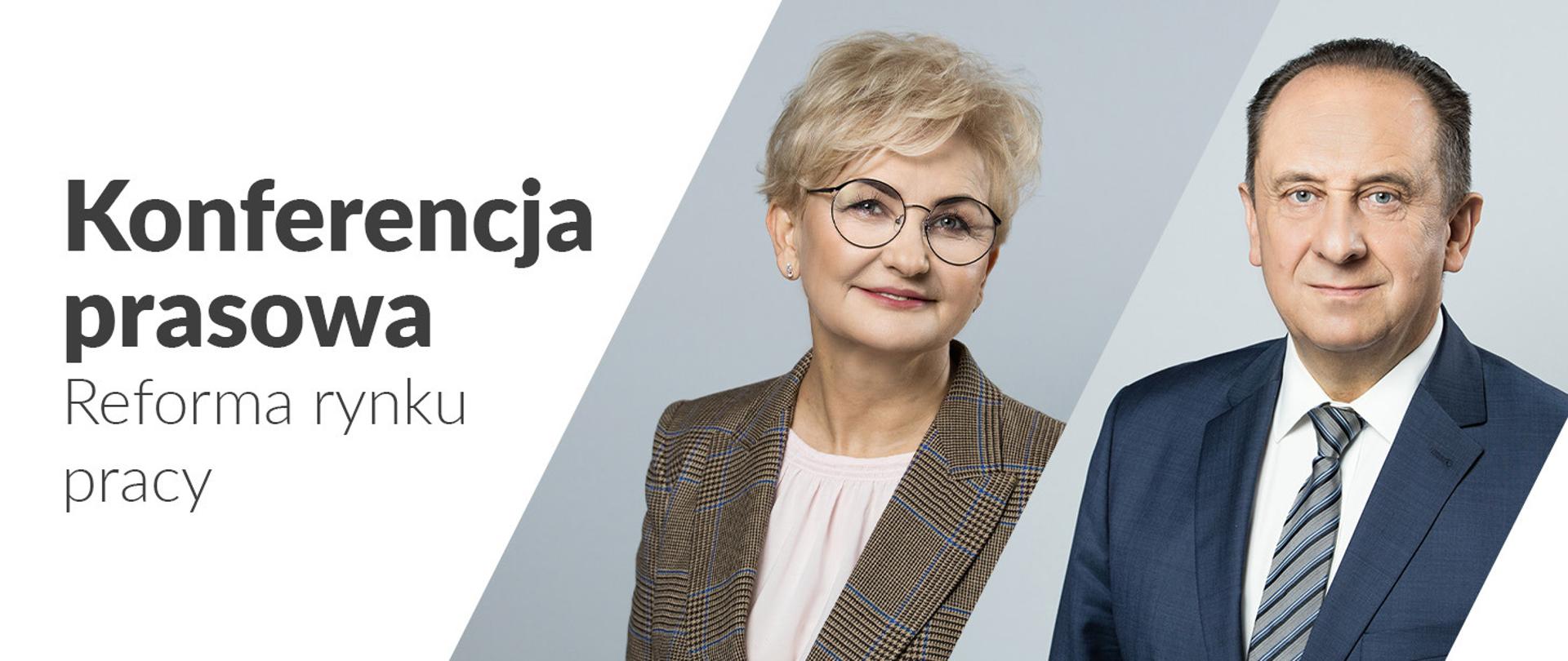 Konferencje prasowe dotyczące reformy rynku pracy. 