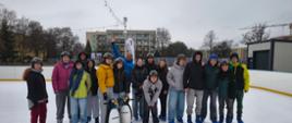 Zajęcia szkolne z kluczborskiego lodowiska