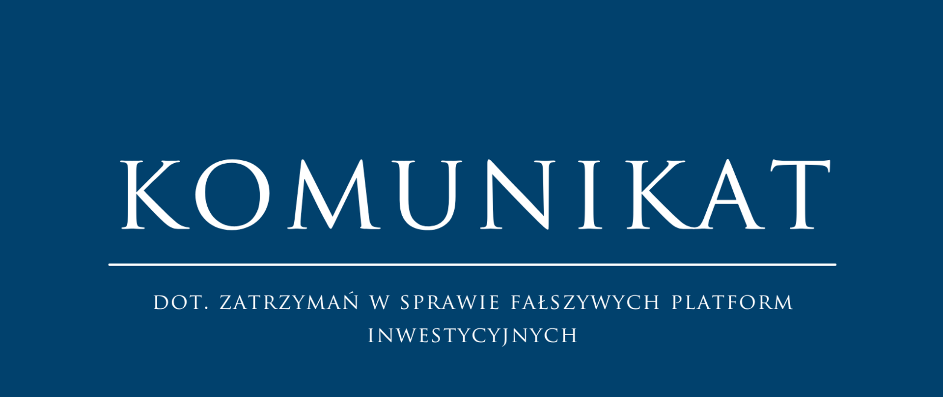 Zorganizowana grupa przestępcza prowadząca fałszywe platformy inwestycyjne 
