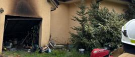 Pożar garażu w miejscowości Zagórce gm. Maszewo