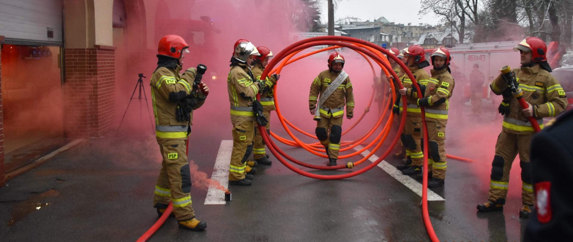 Pożegnanie strażaka przechodzącego na zaopatrzenie emerytalne