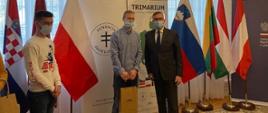 Zwycięzcy projektu Trimarium w Ambasadzie RP w Lublanie
