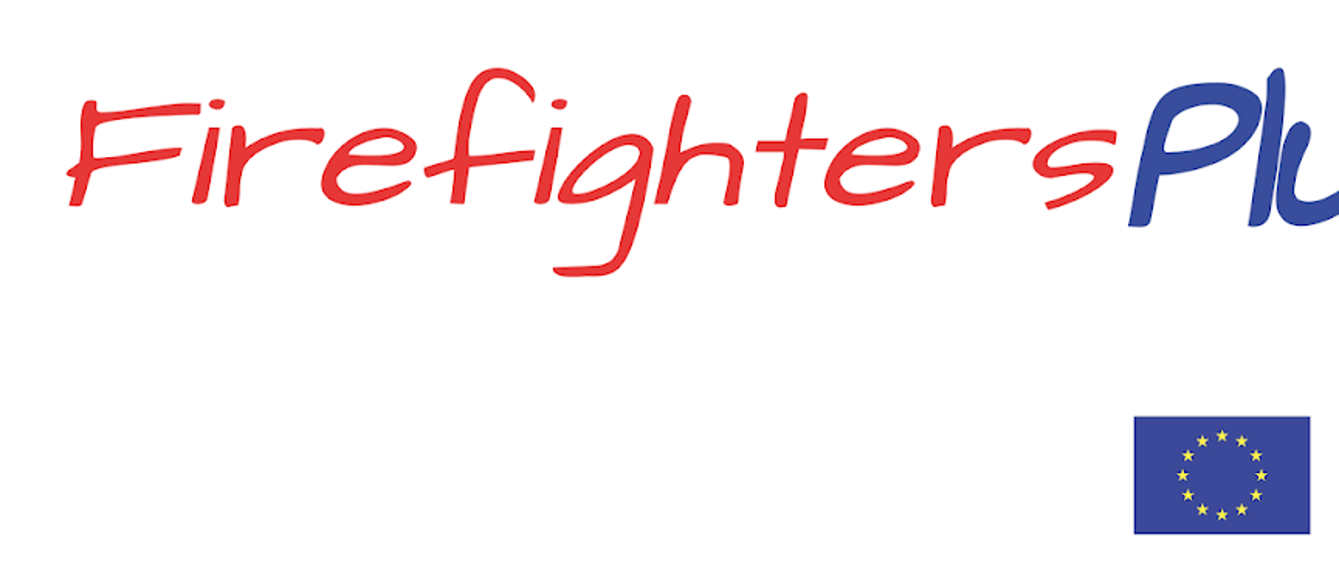 logo akcji, na białym tle napis firefighter plus . eu