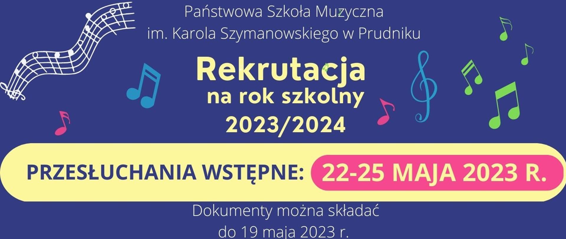 Baner reklamowy z informacją o rekrutacji.