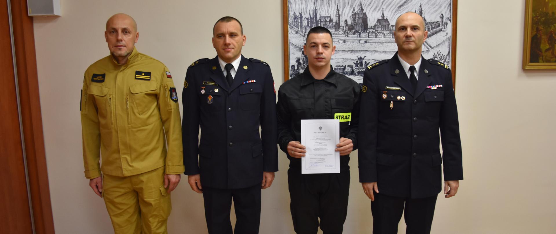 Ślubowanie nowego strażaka - styczeń 2024