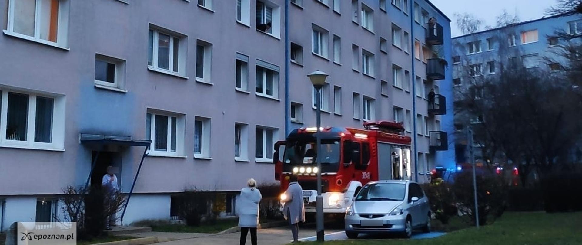 Pożar w bloku na os, Kosmonautów w Poznaniu