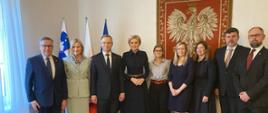 Prezydent RP Andrzej Duda z Małżonką z Zespołem Ambasady RP w Lublanie