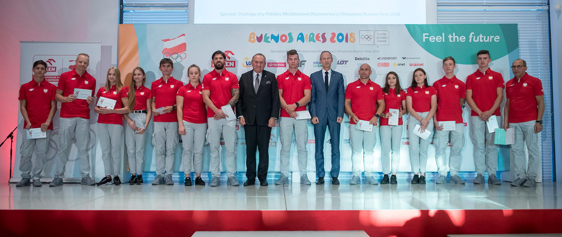 Wręczenie nominacji olimpijskich połączone ze ślubowaniem reprezentantów Polski na III Młodzieżowe Igrzyska Olimpijskie w Buenos Aires w Argentynie