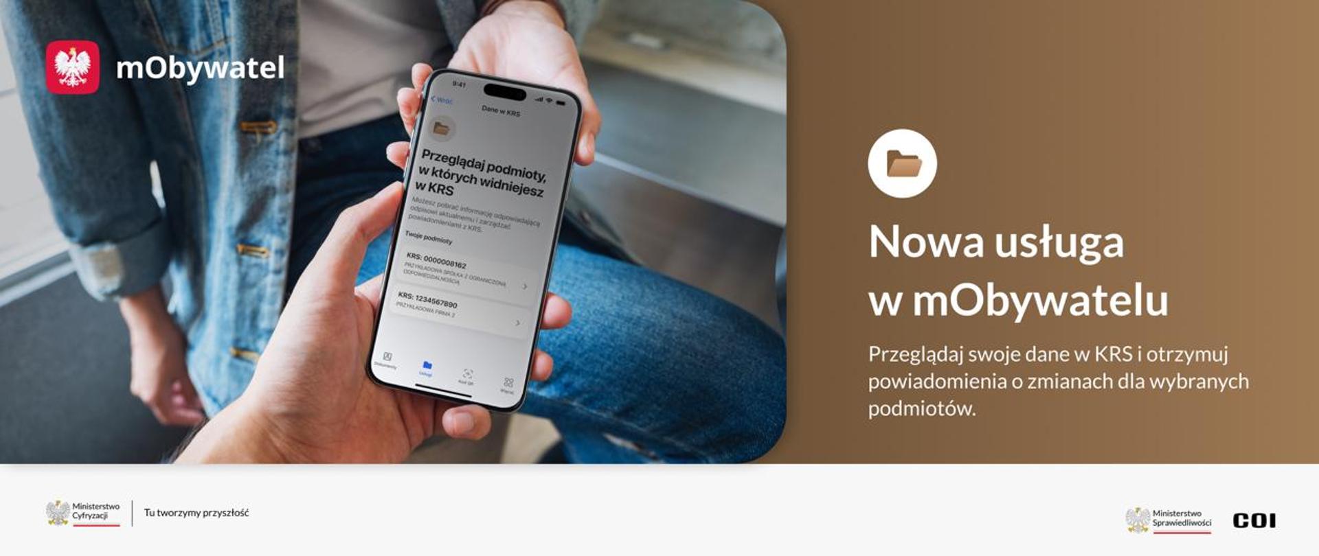 Szybki dostęp do danych z KRS w aplikacji mObywatelem 