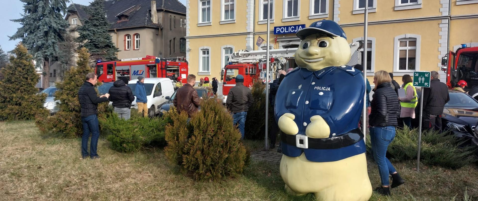 Próbna ewakuacja w KPP Śrem