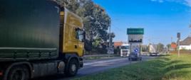 Ruch na DK8 w Suchowoli, głównie pojazdów ciężarowych