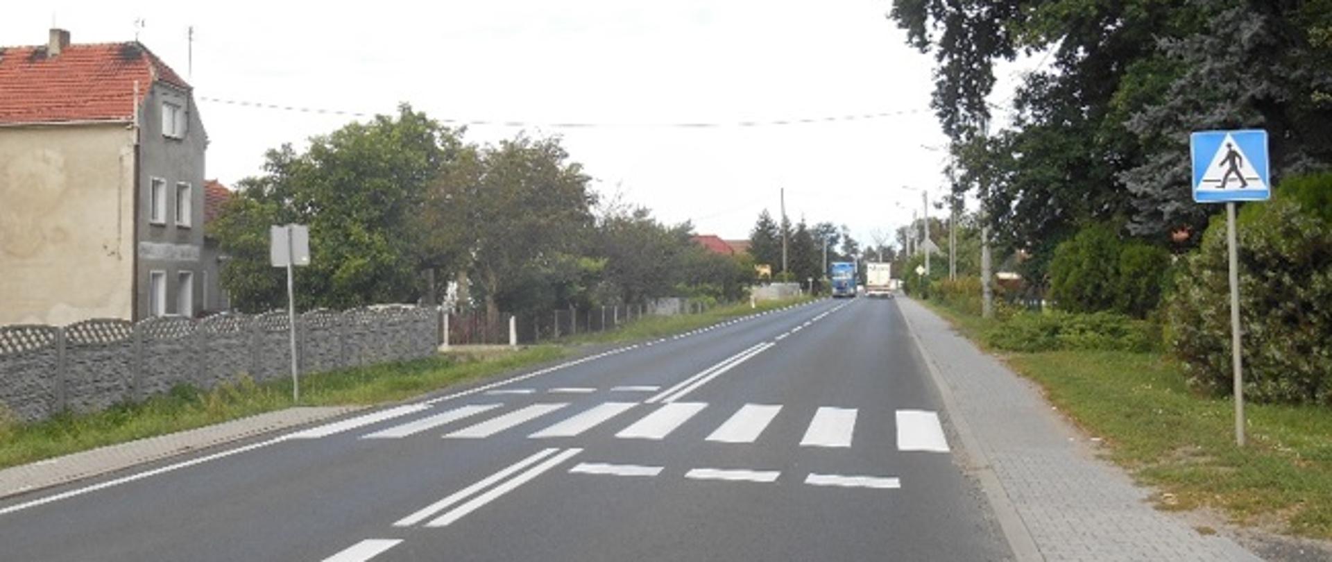 DK12 Dębowa Łęka - przejście dla pieszych 2022