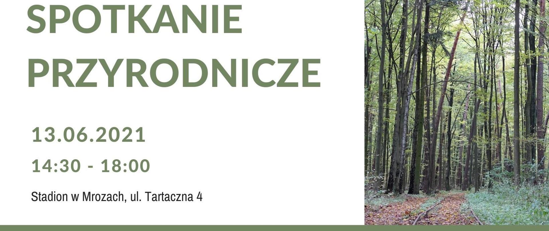 Spotkanie przyrodnicze w Mrozach - plakat