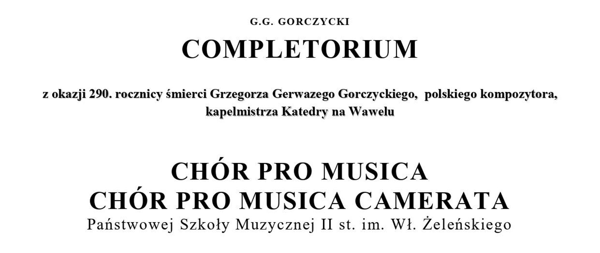 na białym tle na samej górze logo szkoły, poniżej czarnymi literami data i miejsce koncertu, jeszcze niżej program i wykonawcy