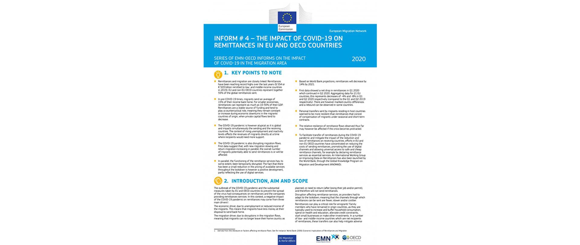 Na zdjęciu: pierwsza strona Informatora 