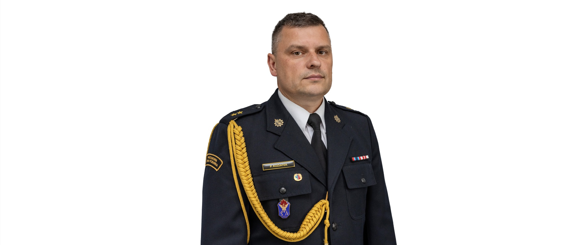 na zdjęciu młodszy kapitan Paweł Koziatek