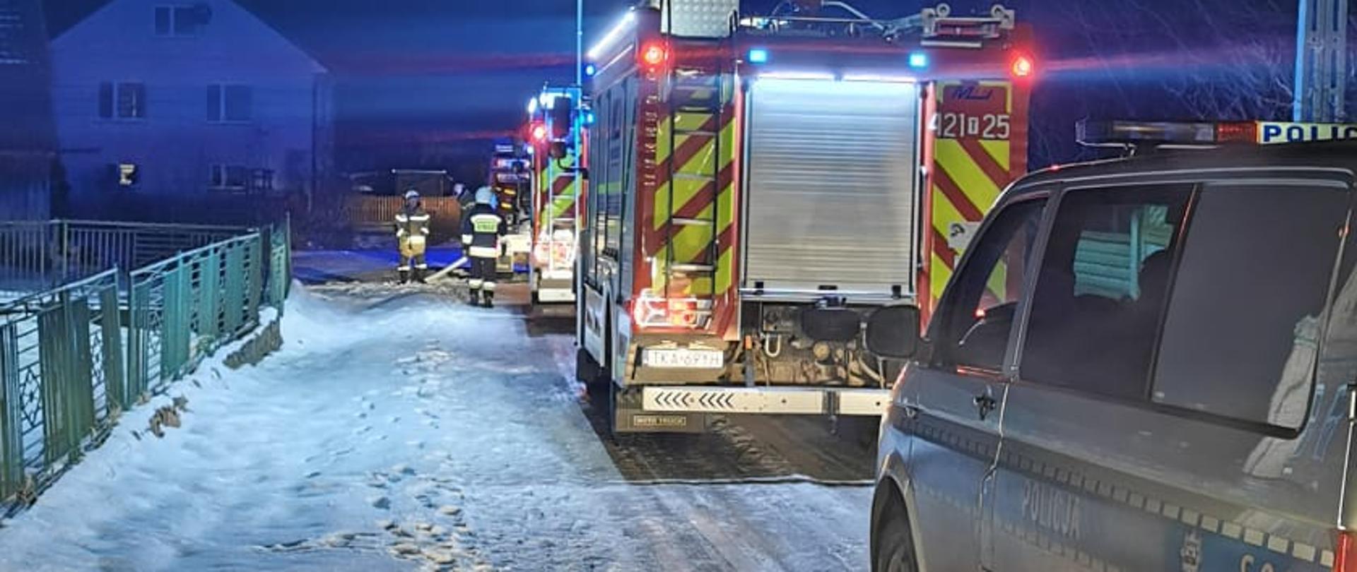 Pożar domu w miejscowości Kijany – powiat kazimierski