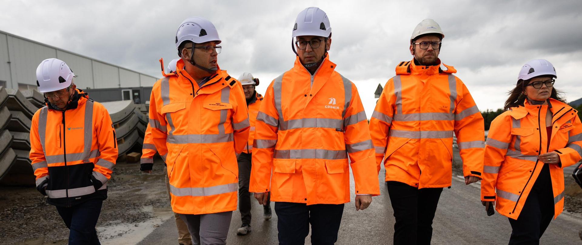 Wizyta techniczna w Pisarzowej k. Limanowej, gdzie powstaje prawie 4-kilometrowy tunel kolejowy