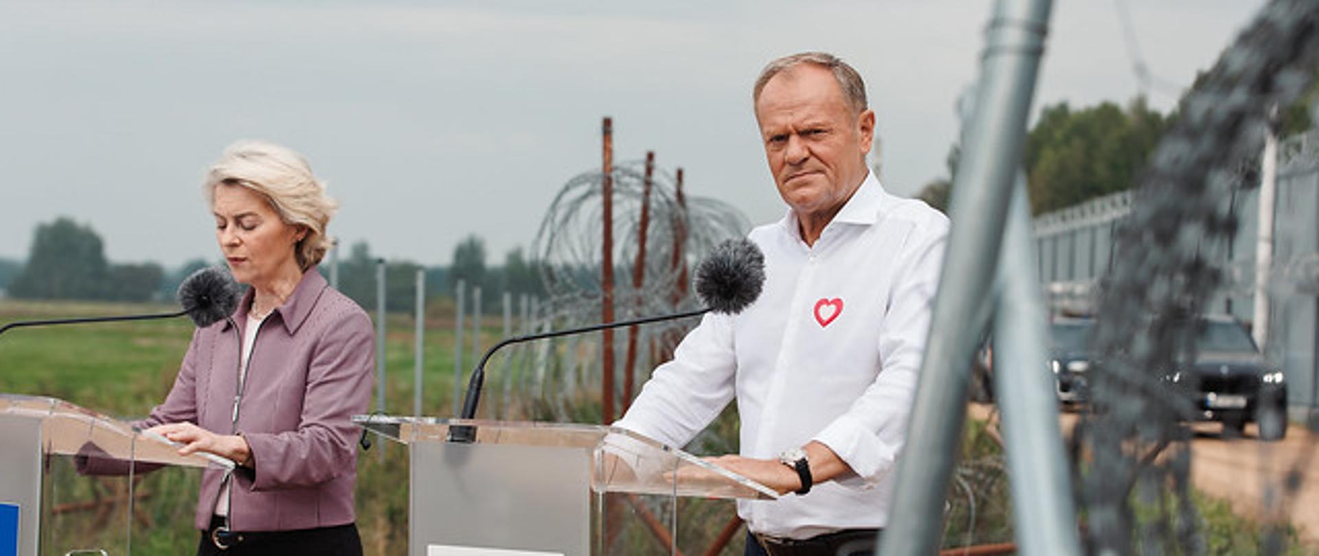 PM Donald Tusk and President of European Commission Ursula von der Leyen