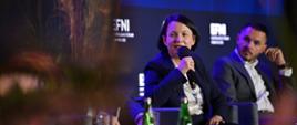 Dorota Zawadzka-Stępniak, prezes zarządu NFOŚiGW podczas panelu dyskusyjnego ENFI