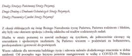 Życzenia od Prezydenta Rzeczypospolitej Polskiej Andrzeja Dudy