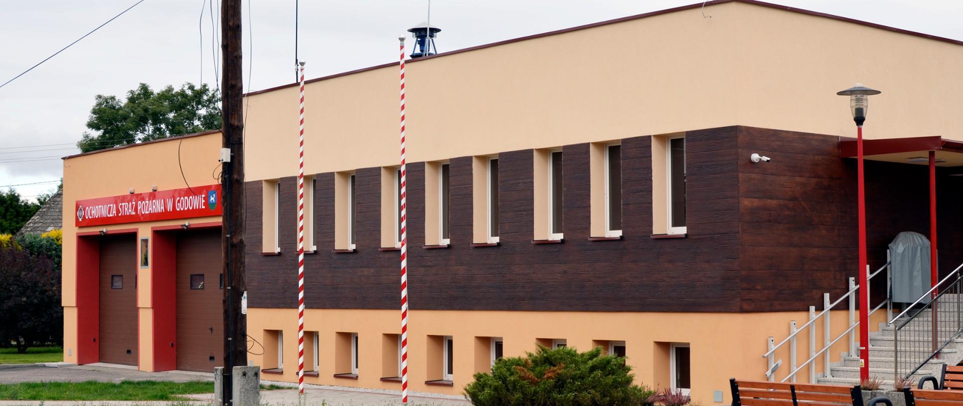 Na zdjęciu budynek jednostki OSP Godów