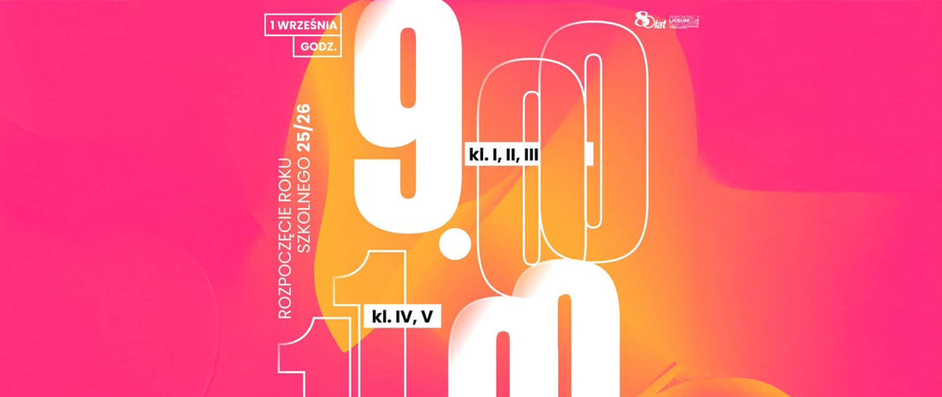 Plakat rozpoczęcia roku szkolnego 2025 2026