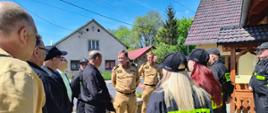 Wizytacja Opolskiego Komendanta Wojewódzkiego Państwowej Straży Pożarnej w jednostce Ochotniczej Straży Pożarnej w Gościęcinie