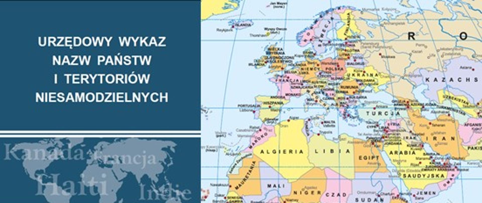 Urzędowy wykaz nazw państw i terytoriów niesamodzielnych