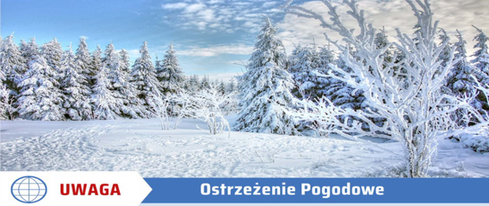 Intensywne opady śniegu i mróz - zagrożenia