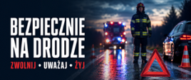 Grafika kampanii bezpiecznie na drodze