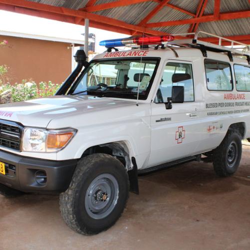 auto terenowe pełniące funkcję ambulansu