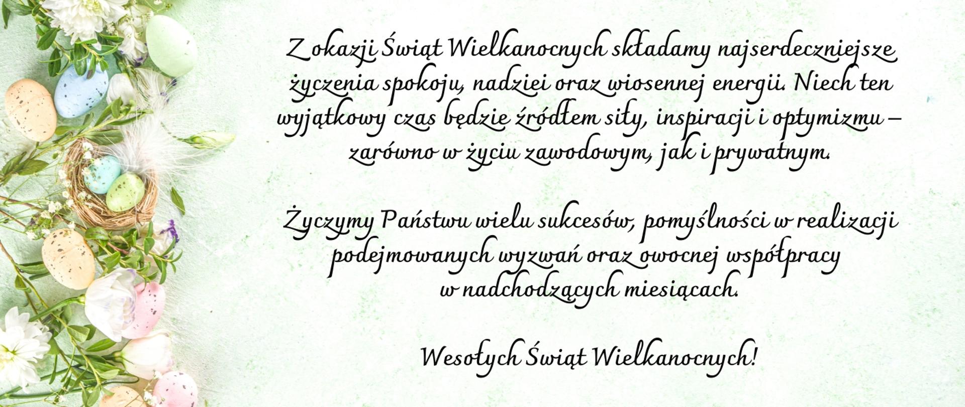 Życzenia z okazji świąt Wielkiej Nocy