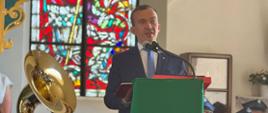 Wicewojewoda Mateusz Szauer na jubileuszach OSP w Jędrychowie i Łukcie