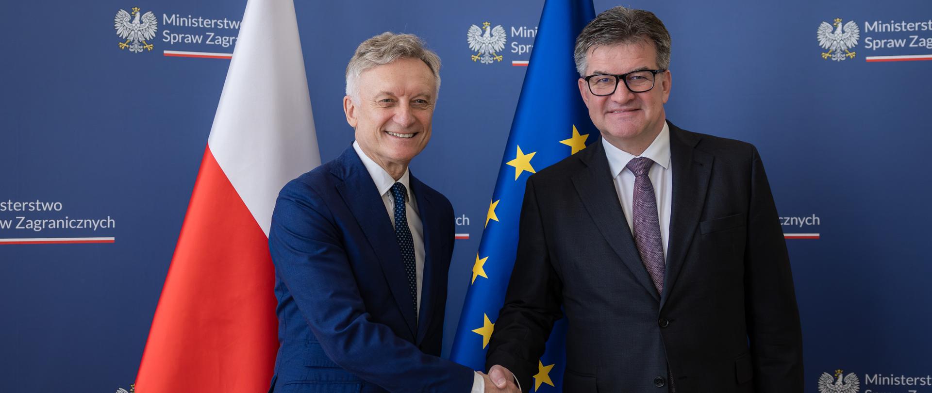 Spotkanie wiceministra Marka Prawdy ze Specjalnym Wysłannikiem UE ds. Dialogu Belgrad-Prisztina Miroslavem Lajčákiem