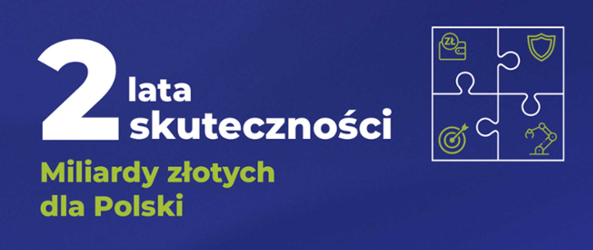 "2 years of effectiveness" banner